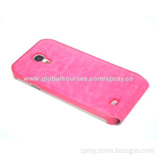 Magnetic PU Leather Flip Cover for Samsung Galaxy S5/S4, Various Colors Available